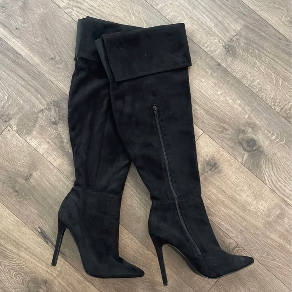 Black Over The Knee Boots